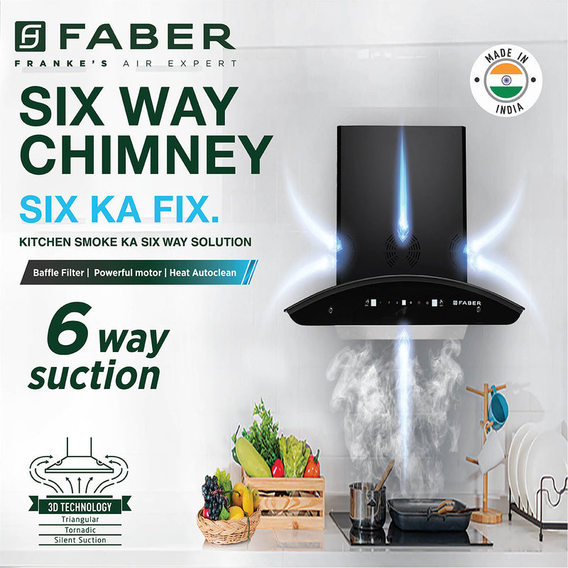FABER HOOD BONITO 3D IND HC SC FL BK 60
