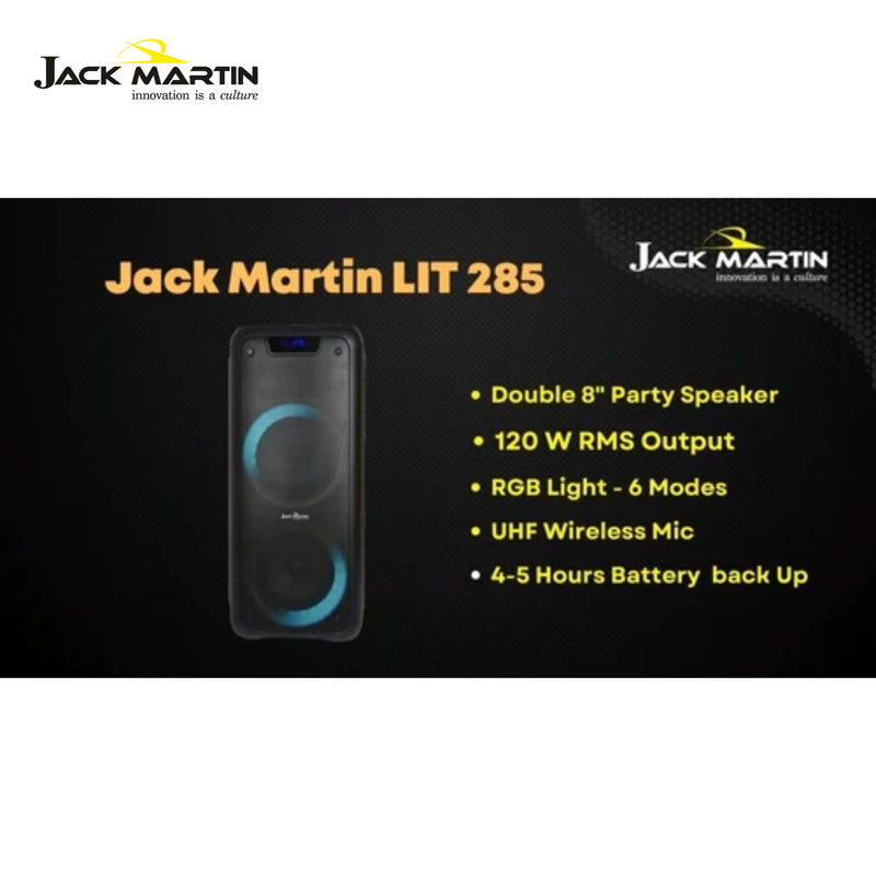 JACK MARTIN LIT285 PARTY SPEAKER