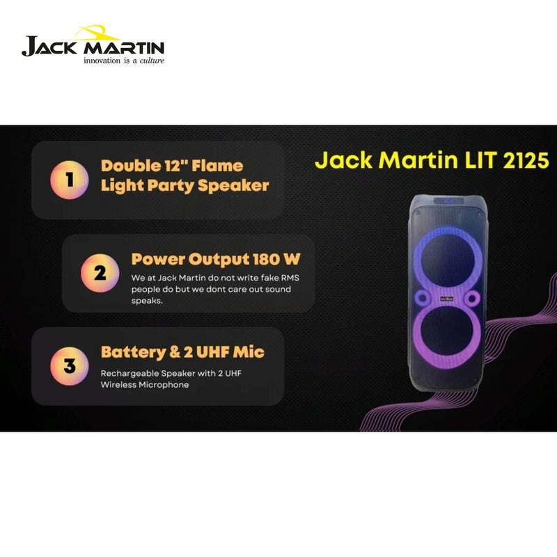 JACK MARTIN LIT2125 PARTY SPEAKER
