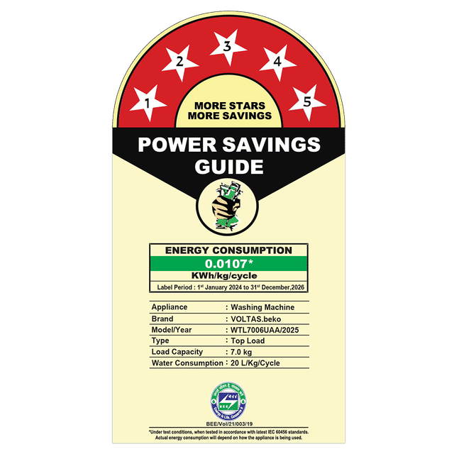 VOLTAS BEKO WM-WTL7006UAA/SPC0OD