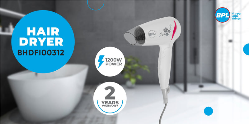 BPL BHDFI00312 1200W HAIR DRYER