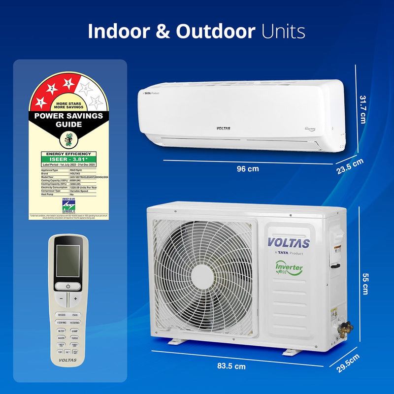 VOLTAS 243V VECTRA ELEGANT (4503454) 2.0TN 3* INV