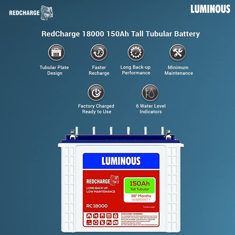 LUMINOUS LUM BATTERY 150AH RC18000
