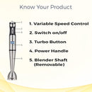 KENT 16044 HAND BLENDER 400W