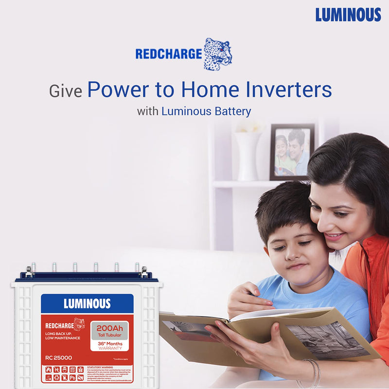 LUMINOUS BATTERY 200AH RED CHARGE 25000