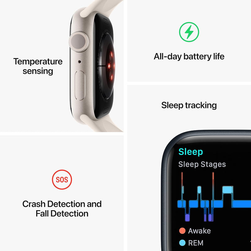 APPLE Watch Series 8 [GPS 41 mm], Midnight