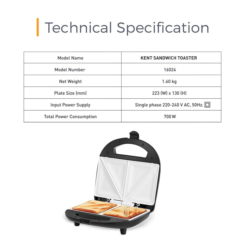 KENT 16024 SANDWICH TOASTER