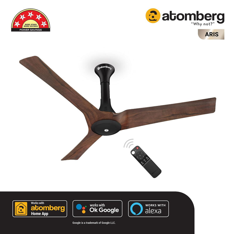 ATOMBERG 1200MM ARIS Atomberg Aris Starlight Dark Teakwood