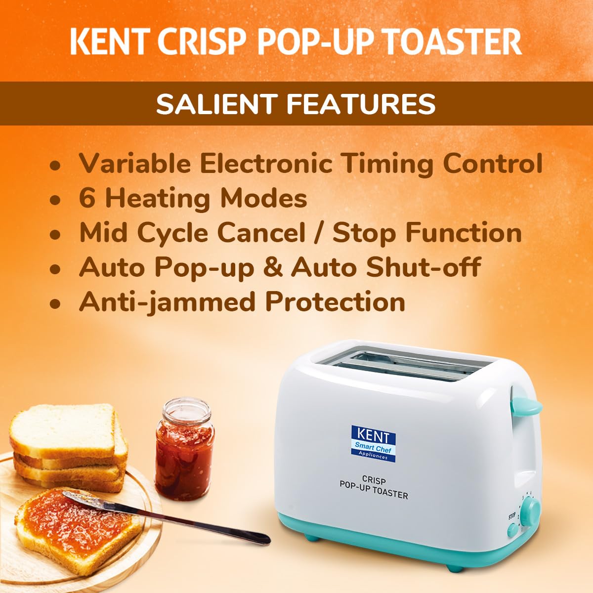 KENT 16105 CRISP POP-UP TOASTER - Main Image