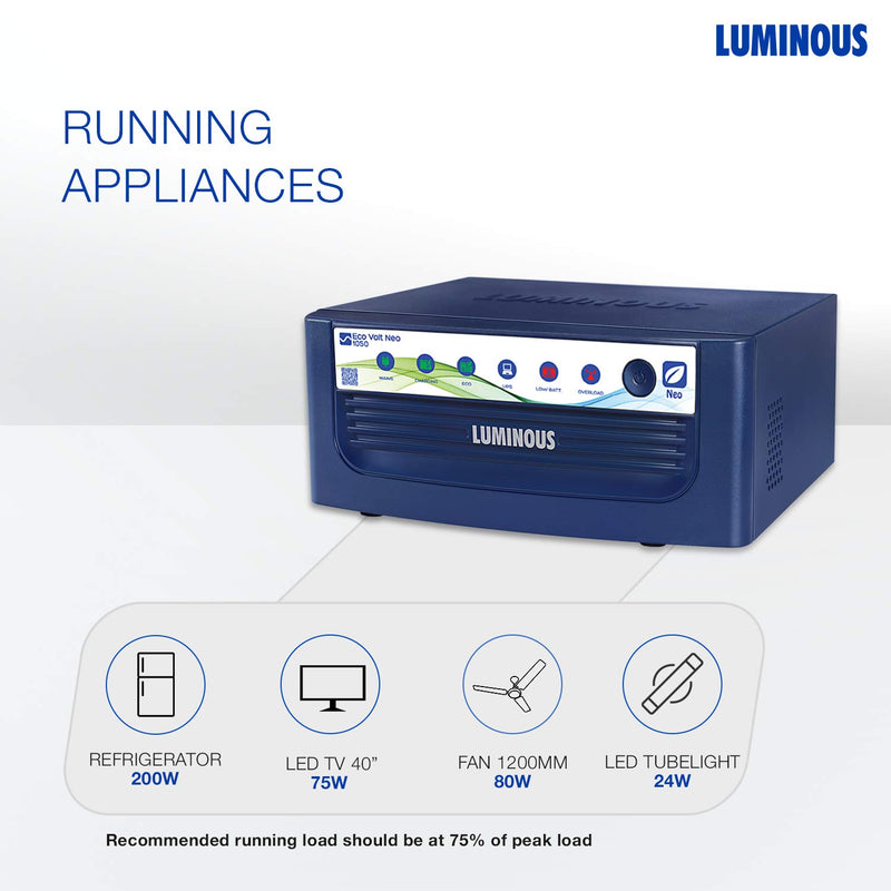 LUMINOUS LUM ECO VOLT 1050 S/Q UPS