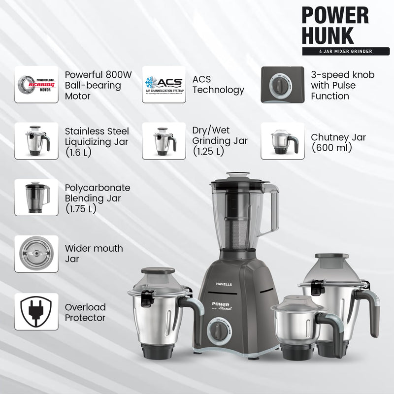 POWER HUNK 800W 4JAR
