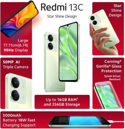 MI REDMI 13C 8/256, BLACK